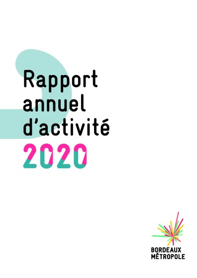 Rapport d'activité de Bordeaux Métropole 2020