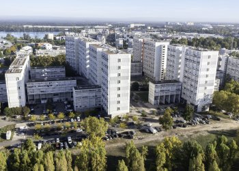 Vue de drone du quartier des Aubiers