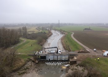 vue d'un barrage sur une rivière