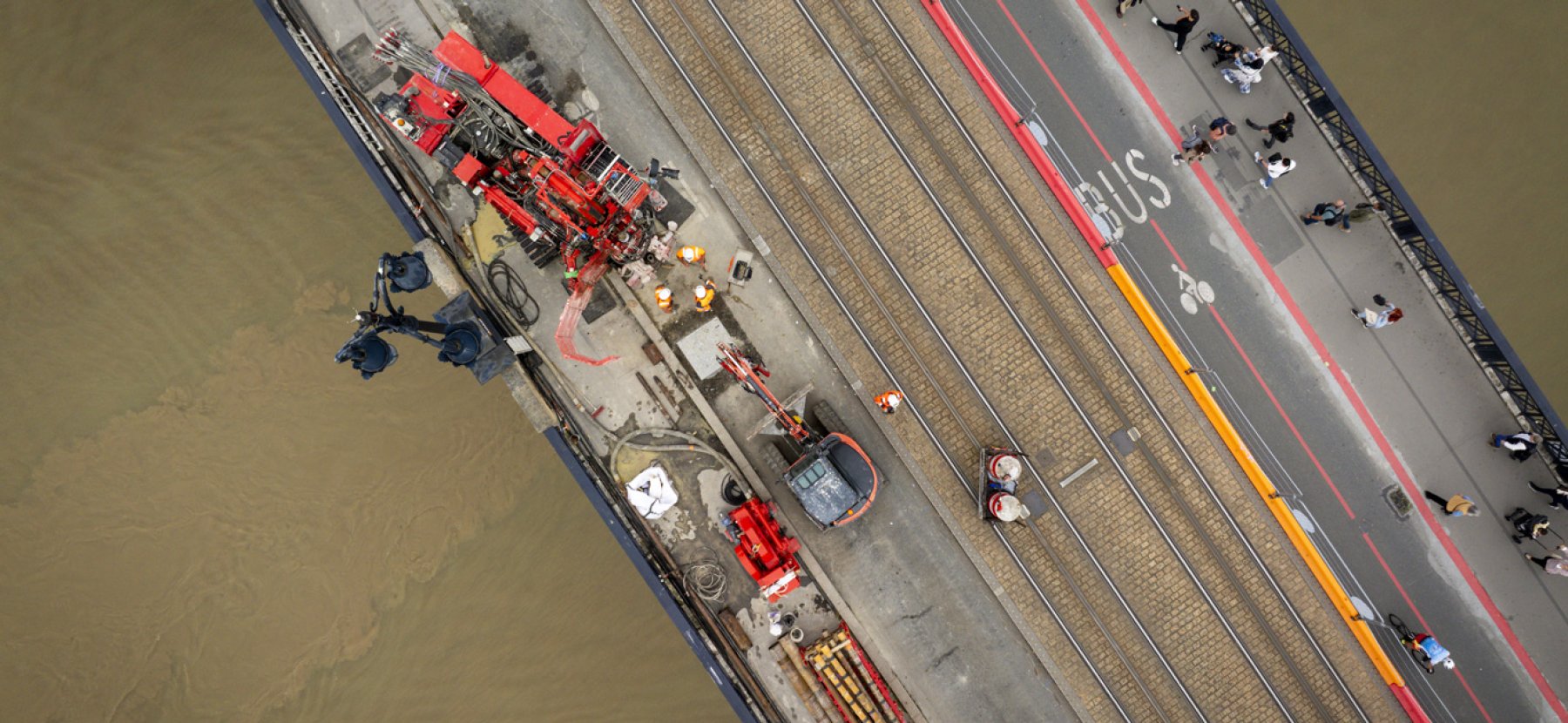 Pont de pierre de Bordeaux - travaux de consolidation