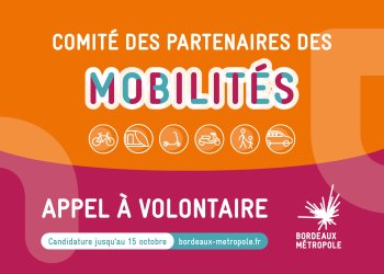 affiche "comité des partenaires mobilités. Appel à volontaire