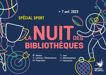 Affiche de la nuit des bibliothèques 2023