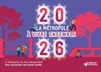 Visuel des vœux de Bordeaux Métropole 2026