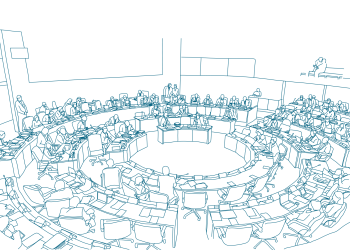 Salle du conseil (dessin)