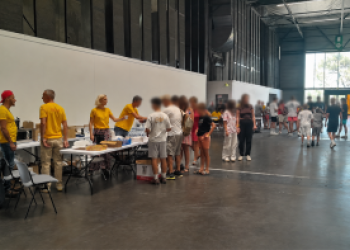 Présence de la réserve citoyenne dans le hall des expos 