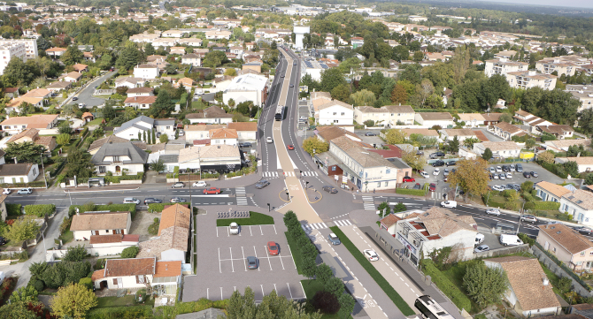 Vue de la station Grand Louis du Bus Express