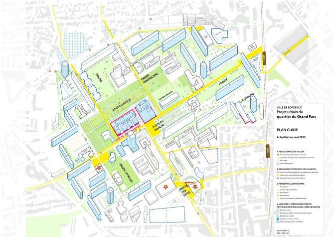  Plan guide du quartier du Grand Parc, mai 2022