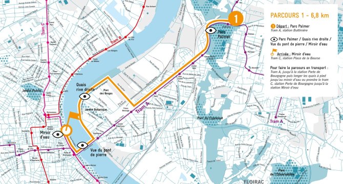 Carte course à pied Parcours 1