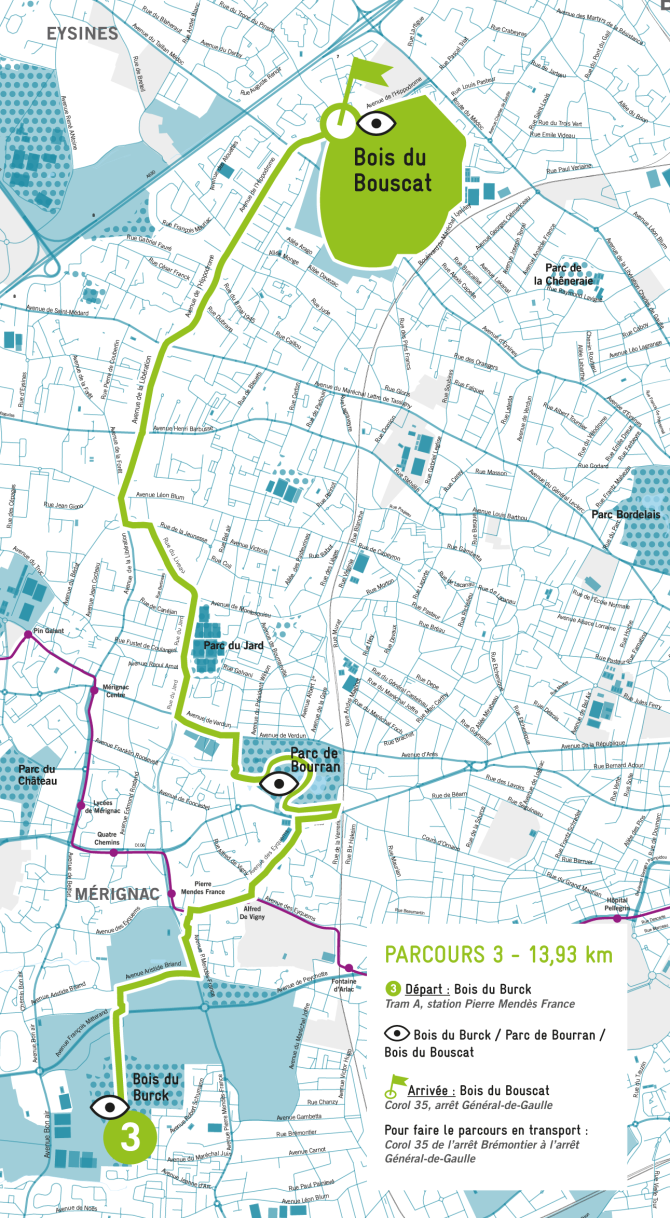 Carte course à pied Parcours 3