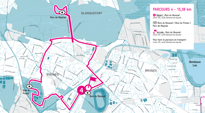 Carte course à pied Parcours 4