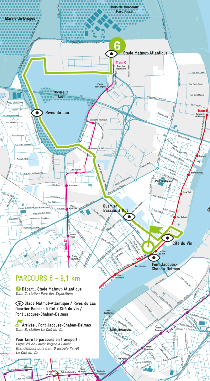 Carte course à pied Parcours 6