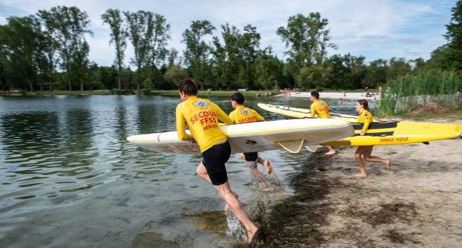 Entrainement des sauveteurs beglais