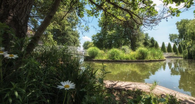 photo étang au parc Peixotto