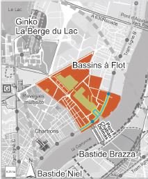 Périmètre du quartier des Bassins à flot