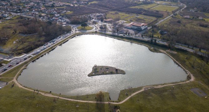 photo d'un étang à Saint Vincent-de-Paul