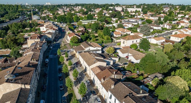 vue sur la ville de Carbon-Blanc