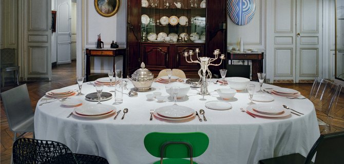 Vue de la salle à manger du musée des arts décoratifs de bordeaux