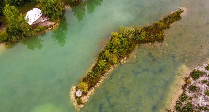 super balade sur eau et dans nuages Parc Ermitage