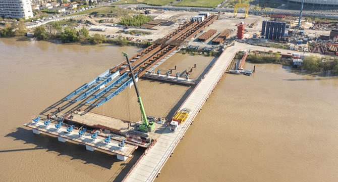 Chantier pont Simone Veil
