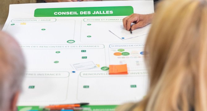 Vue d'un document présentant le conseil des Jalles