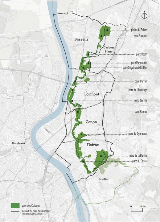 Carte du Parc des Coteaux