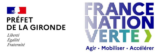 Logo prefecture de la Gironde - Logo France Nation Verte