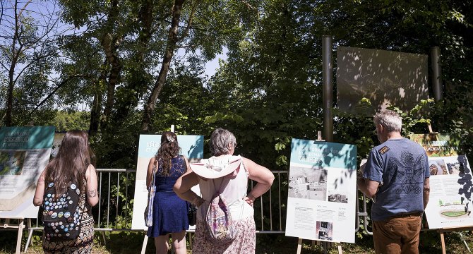 Exposition sur l'île d'Arcins