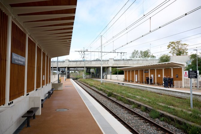 Vue de la gare Médoquine depuis le quai 