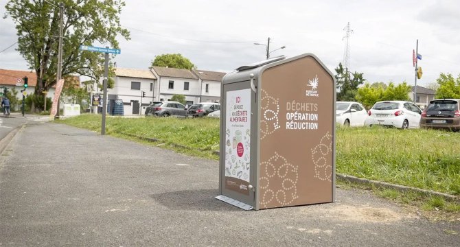 Borne à déchets alimentaires