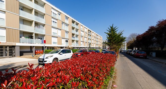 Bâtiment 6 réhabilité, quartier Palmer, mars 2026
