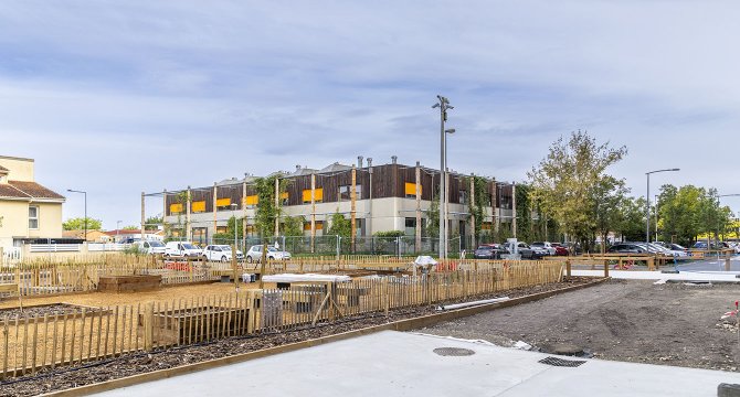 Résidentialisation de Blaise Bascal, Corneille, opération Aquitanis, septembre 2025