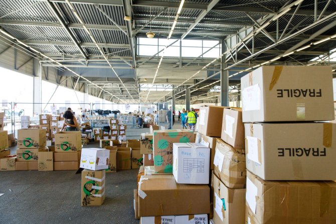 La collecte au Parc des Expositions de Bordeaux Lac
