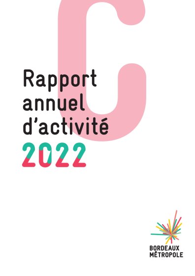 Rapport d'activité de Bordeaux Métropole 2022